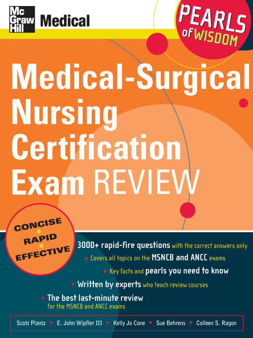 Title details for Medical-Surgical Nursing Certification Exam Review by Scott H. Plantz - Available